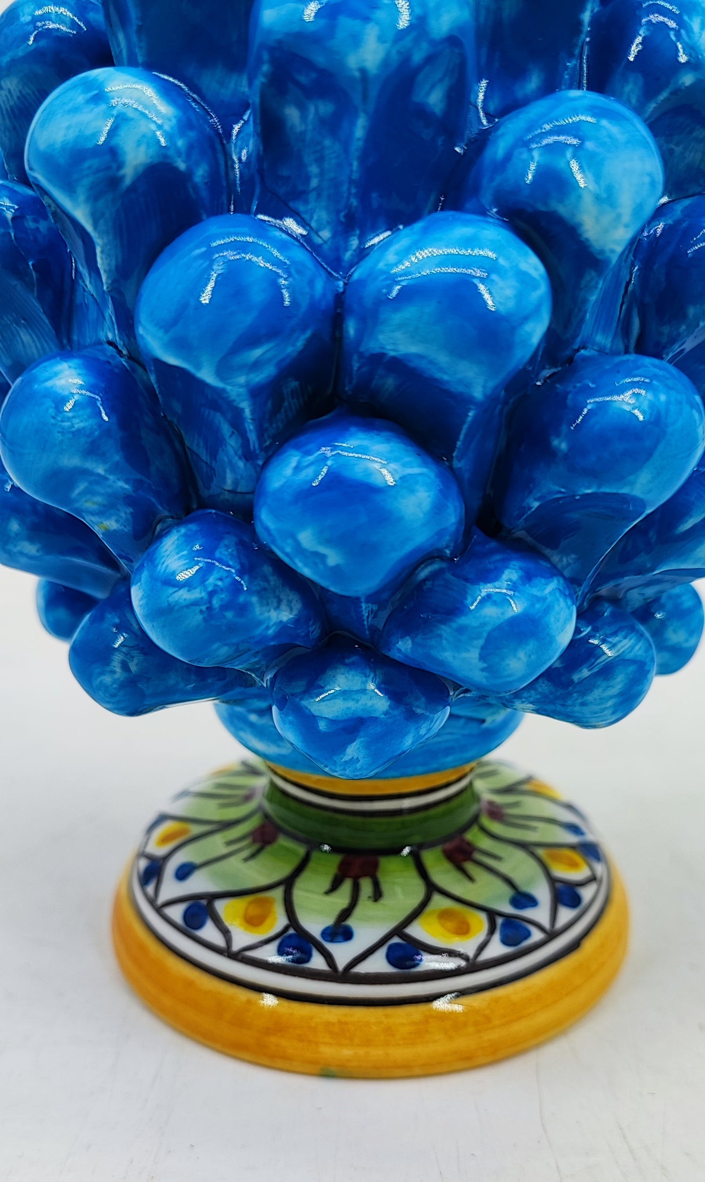 Handmade Sicilian Ceramic Pine Cone – Italian Pigna Good Luck Home Decor