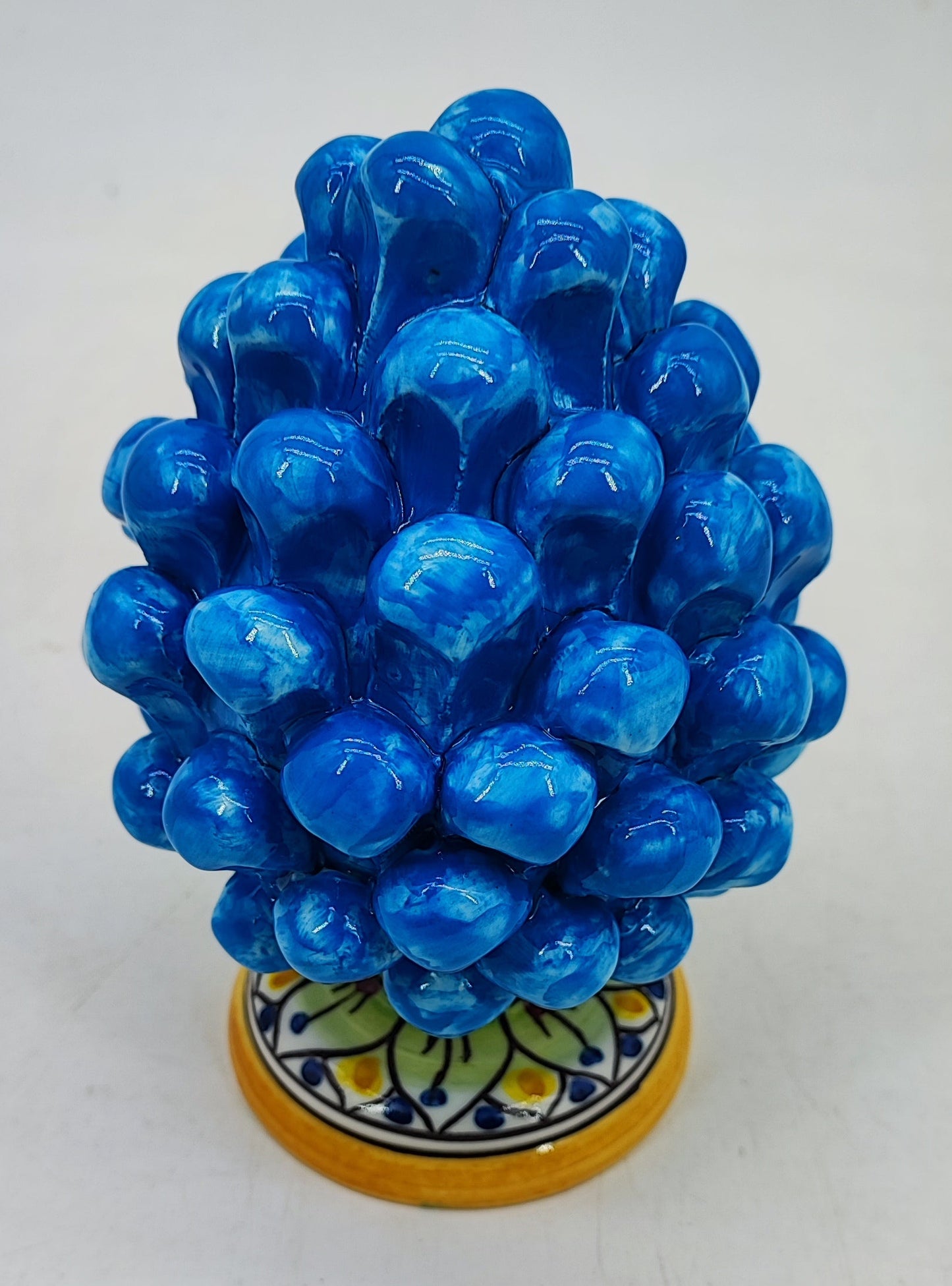 Handmade Sicilian Ceramic Pine Cone – Italian Pigna Good Luck Home Decor