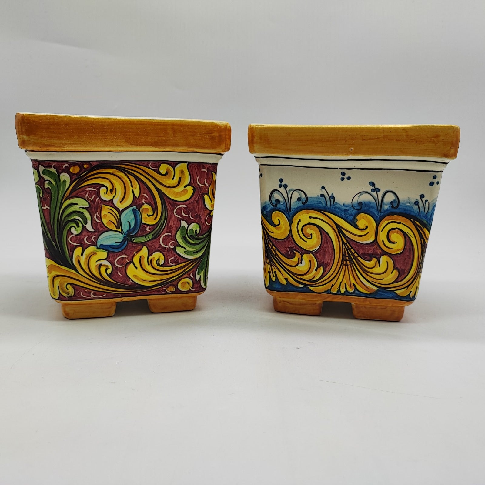 Sicilian ceramic vase color