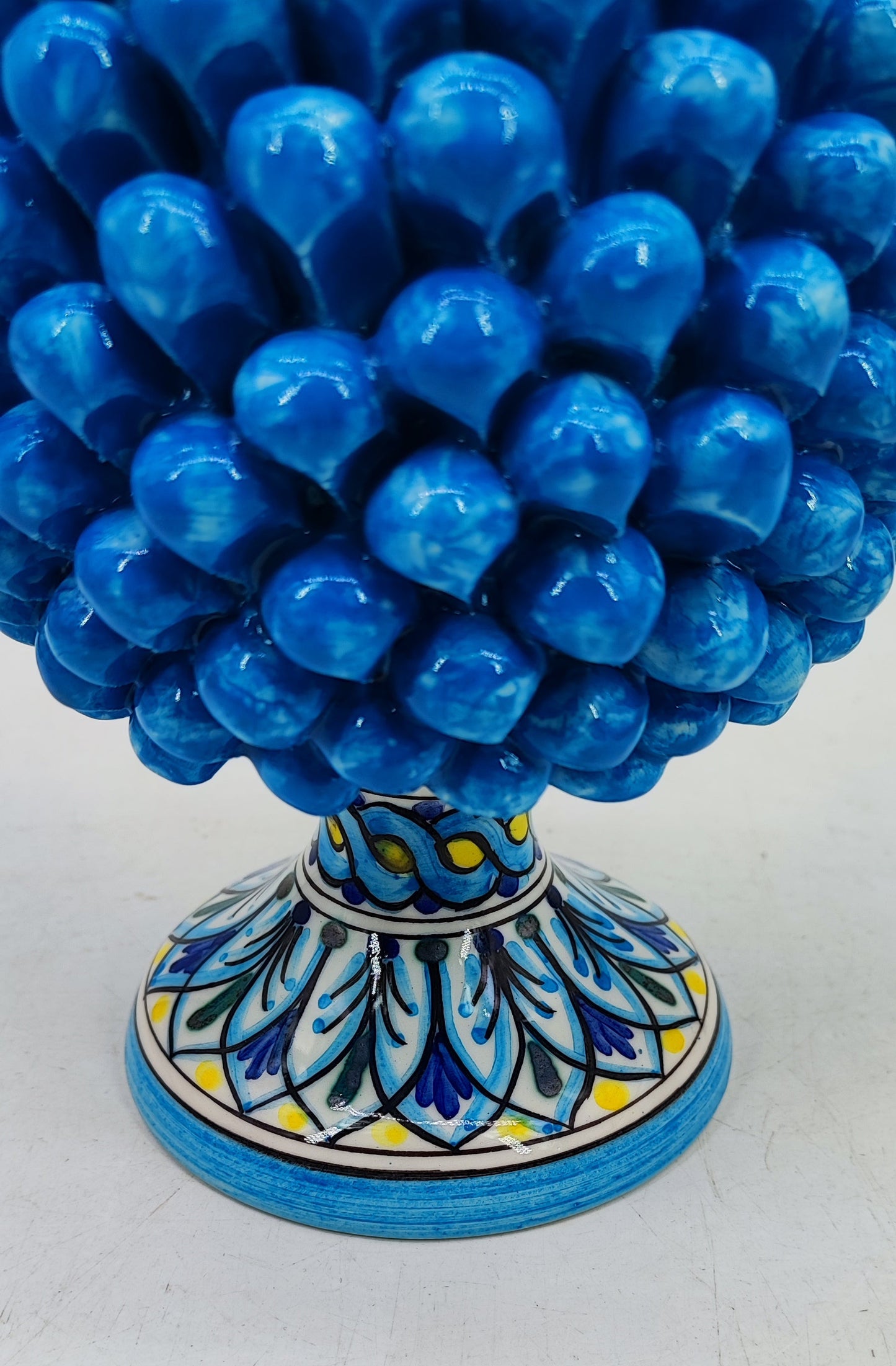 Large Handmade Sicilian Ceramic Pine Cone – Italian Pigna Home Decor