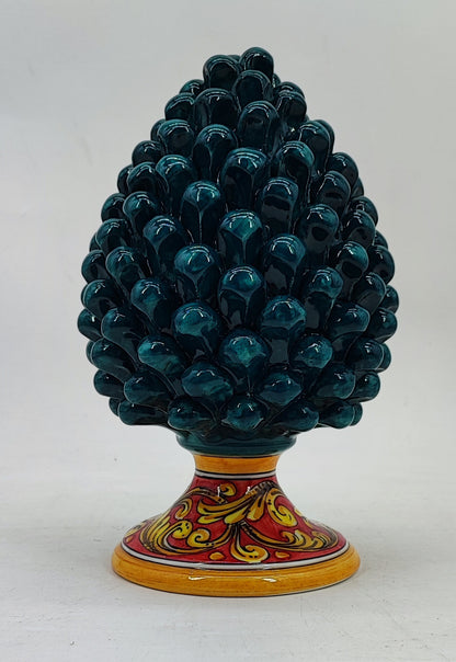 Large Handmade Sicilian Ceramic Pine Cone – Italian Pigna Home Decor