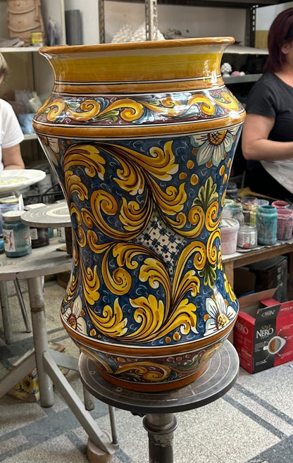 Portaombrelli siciliano della Ceramica di Caltagirone