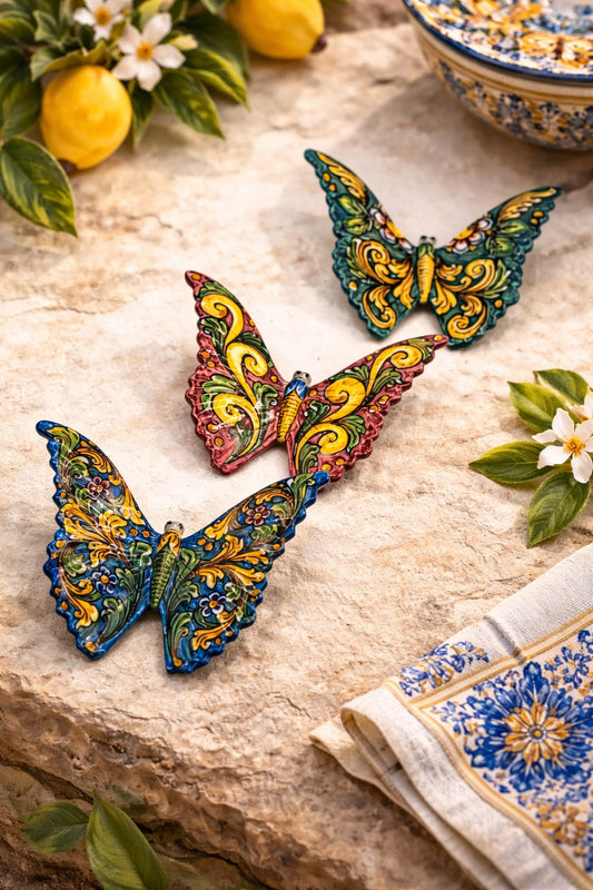 Sicilian Butterfly Wall Decor Set