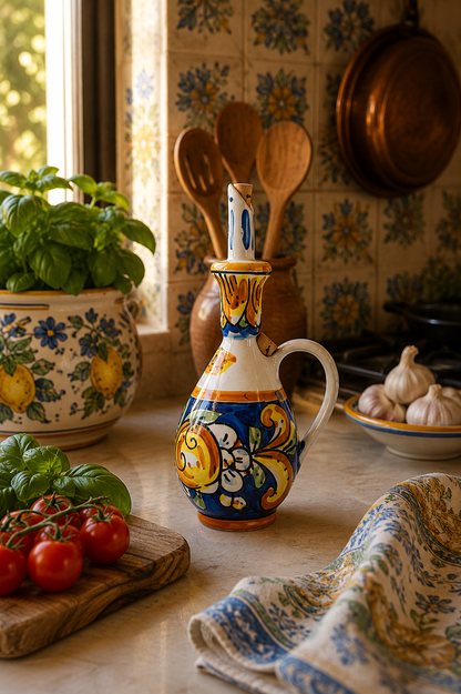 mediterranean-ceramic-oil-cruet-kitchen