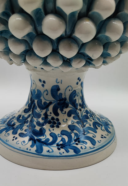 Large Sicilian Ceramic Pine Cone 42 cm – Handmade Italian Pigna